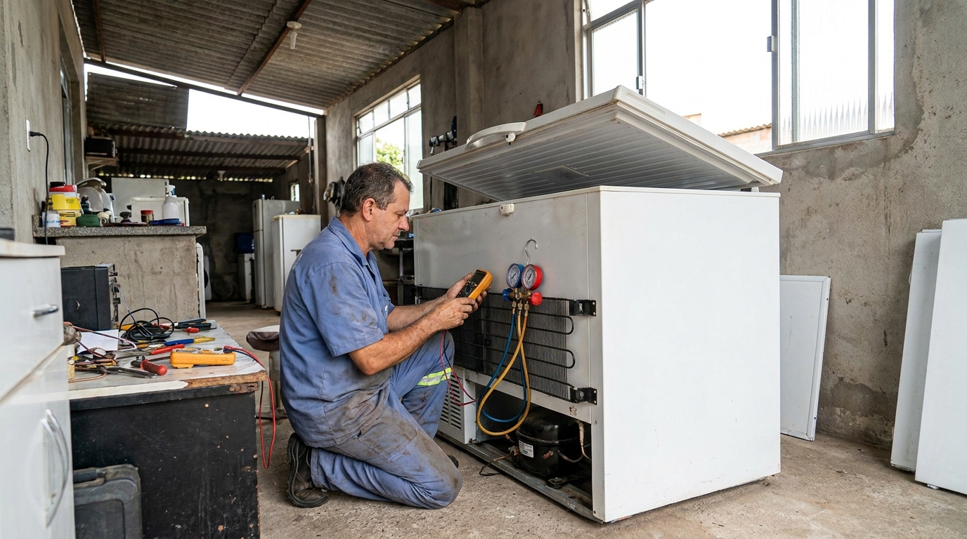Ajuste de Temperatura do Freezer
